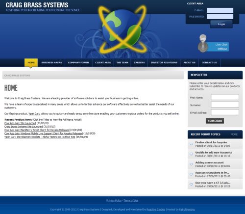Craig Brass Systems Screenshot